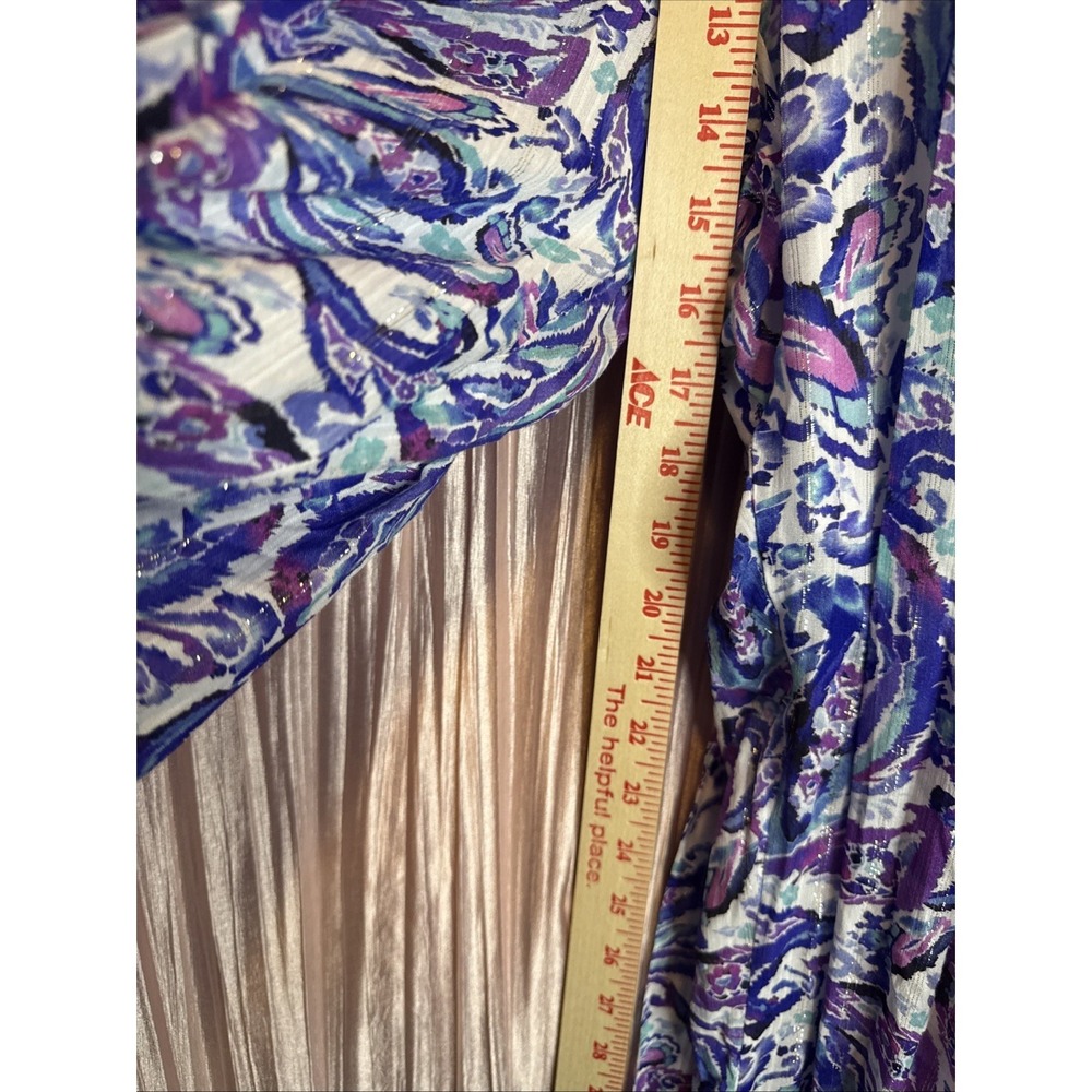 Kathy Ireland Fashion 360 Paradise Pleasure Jumpsuit Paisley Peacock Size 1X - Picture 13 of 16